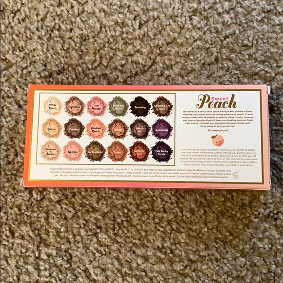 NIB Too Faced Sweet Peach Eye Shadow Palette - Picture 4 of 4